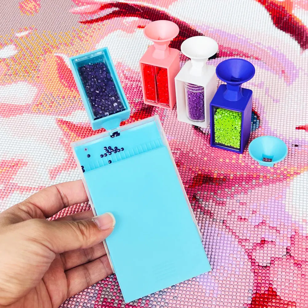 Carvallo Diamantmålning Tratt | För Runda & Fyrkantiga Stenarter | Lätt fyllning av Lådor & Skålar | Tillbehör för DIY-Konst