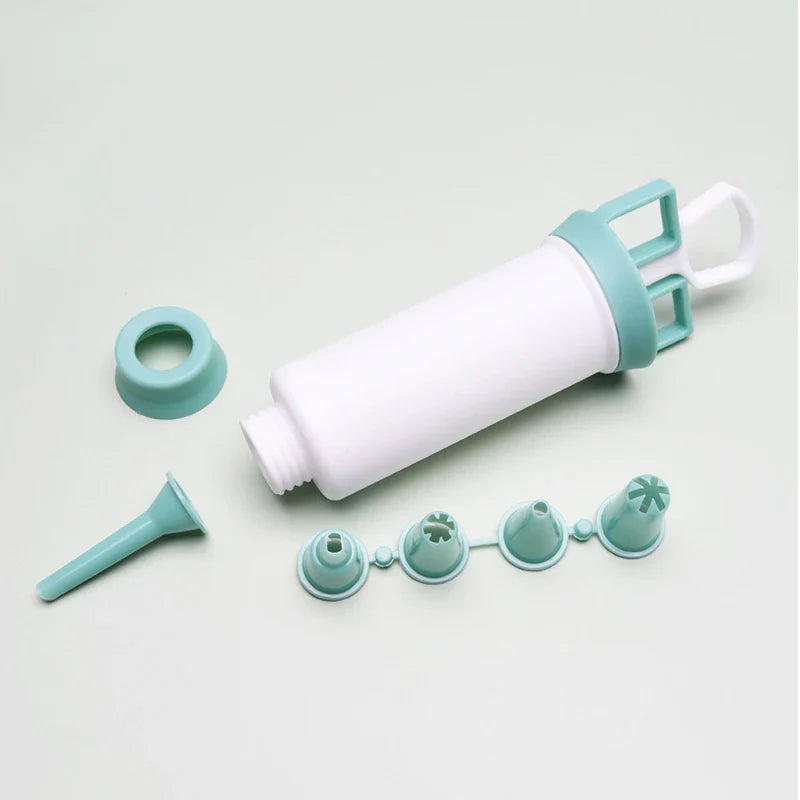 Carvallo DelightPress Butterkexpress & Spritzkak-set | Med munstycken & formar | För kakor, grädde & tårtdekor | Ergonomiskt grepp