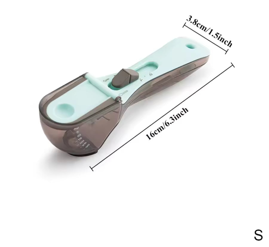 Royallure Justerbar Mätspork – Skopa Set – Glida-för-att-ställa in 6-i-1 Precision, Kök-Rör-Reducerare