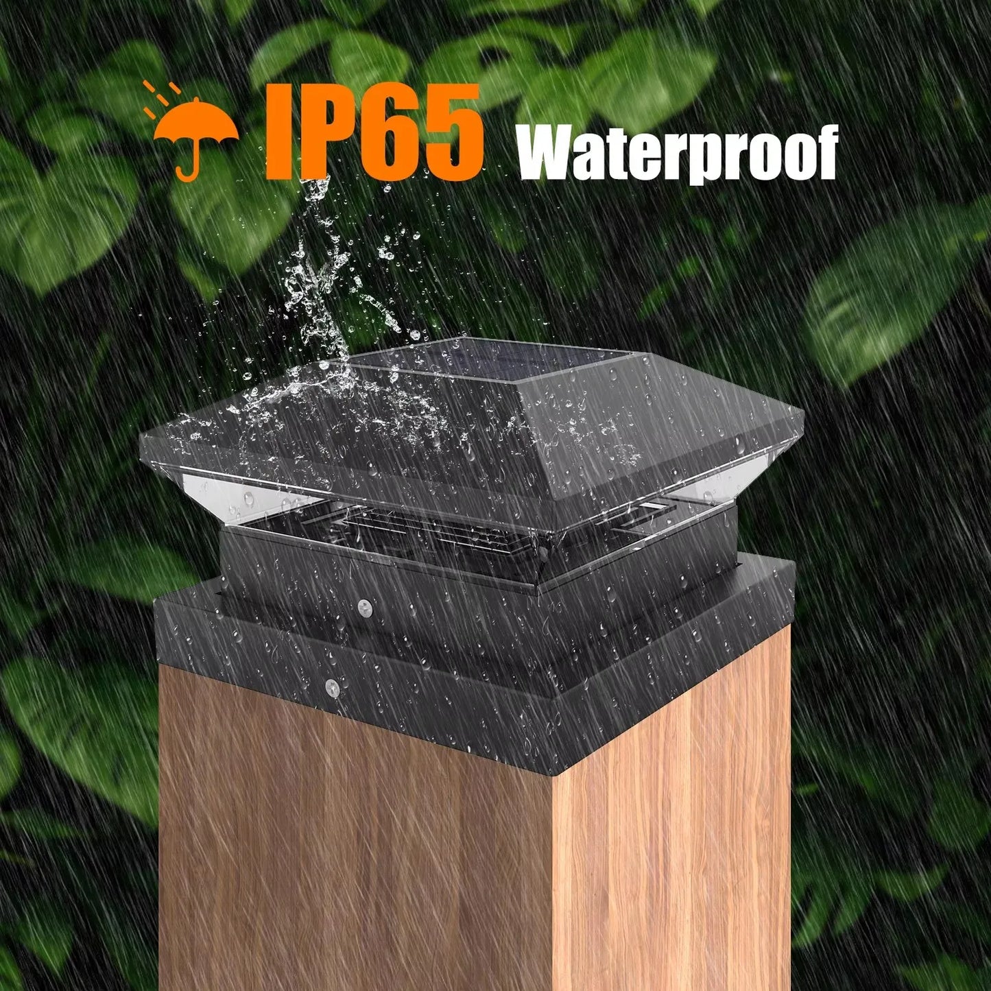 Carvallo-Pfostenleuchte LumiColumna | Varm- & Kallvit justerbar | IP65 Vattentät | För staket, trädgård & torpspelare