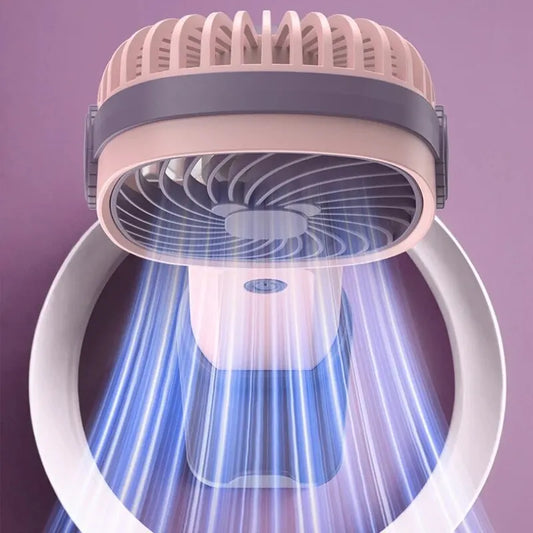 Carvallo USB Fläkt BreezyGo | Praktisk & Bärbar | Med Ställning | Ideal för Kontor, Resor & Skola