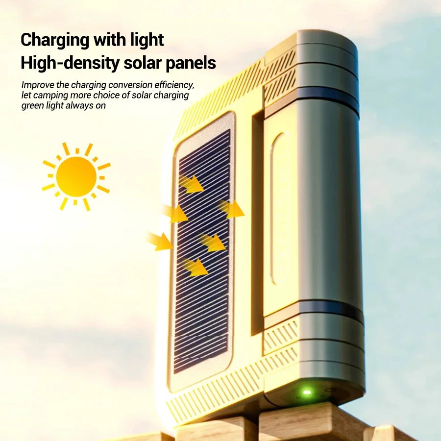 Carvallo Solaris Pro | Superljus & Fällbar | Magnetisk & Uppladdningsbar | Solar- & USB-drift