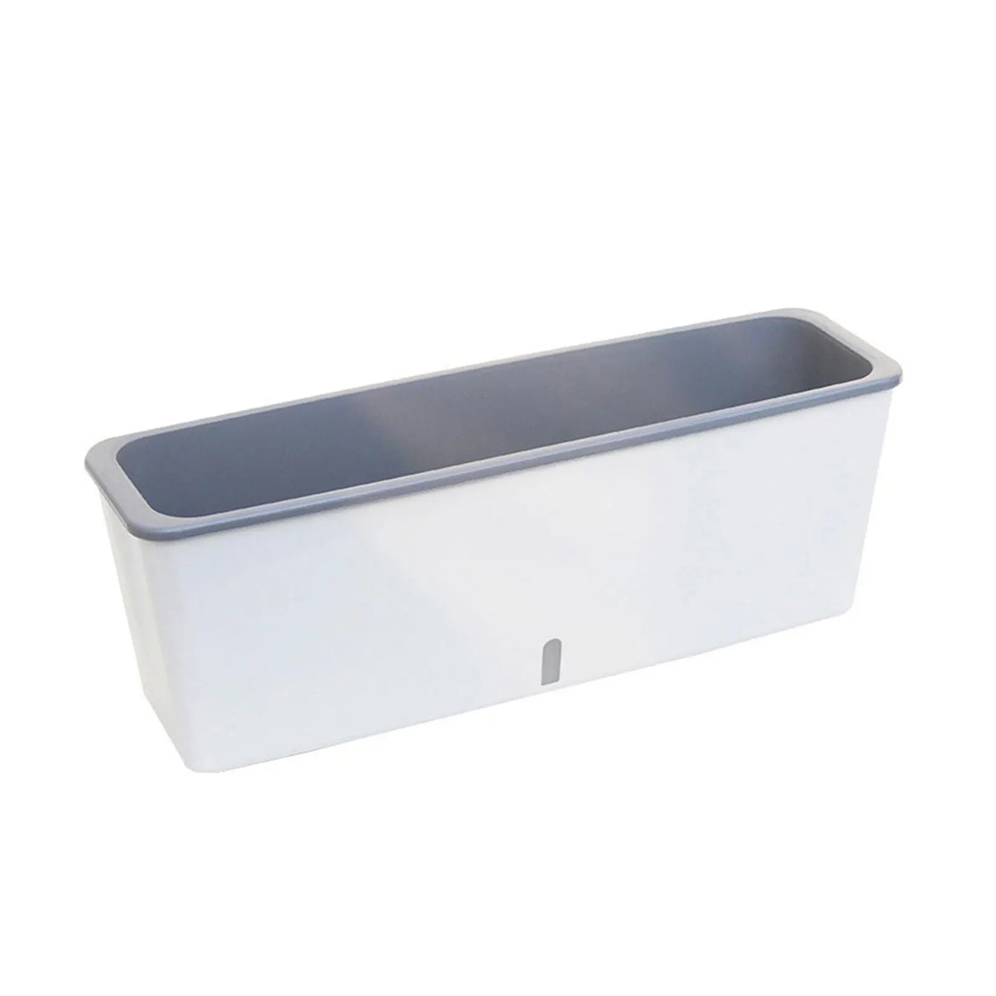 Carvallo planter med självbevattning | Inbyggd vattennivåindikator | Platsbesparande dualdesign | 43,5x12x11 cm
