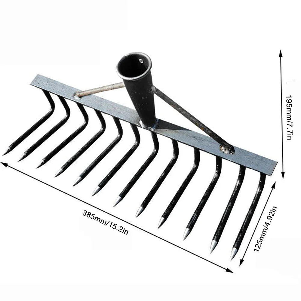 Carvallo Trädgårdsharv | Högpresterande Ogräsrivs | 4/7/9/12 Tänder | Kolstål