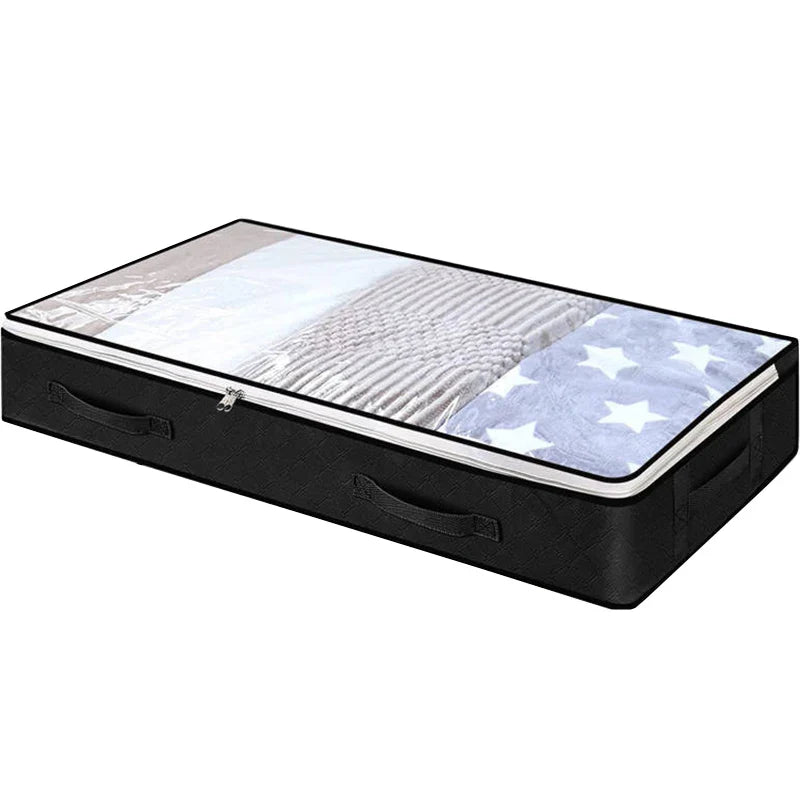 Carvallo Förvaringsväska | Stort kapacitet | Fällbar & Med fönster | Spunnet tyg & Rostfri dragkedja