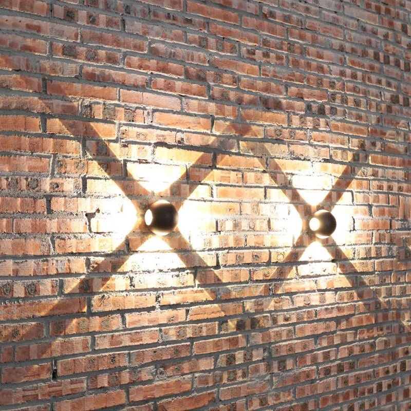 Metallboll Vägglampa