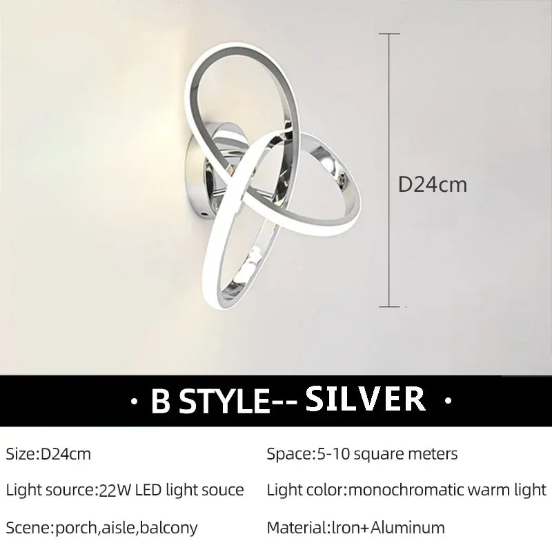 LuxeLED - Modern Taklampa för Sovrum och Vardagsrum