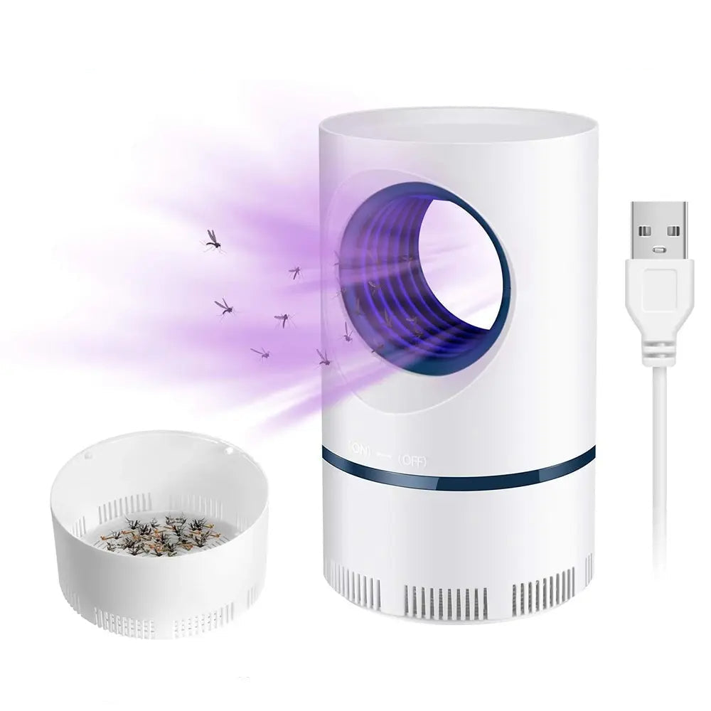 NightGuard – Elektrisk myggdödare med 365 nm ljus och ljudlös vakuumteknik