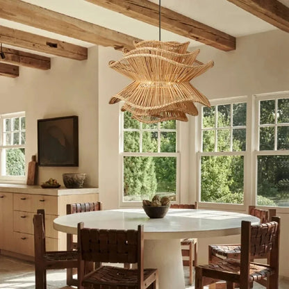 Ignara | Kreativ Rattan-Pendellampa i skandinavisk designstil