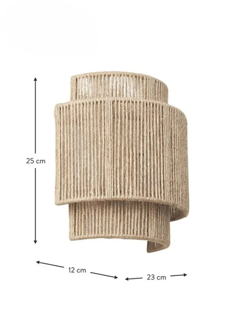 Royallure Handmade Rope Wall Sconce – Varm ambient vägglampa för mysiga vardagsrum