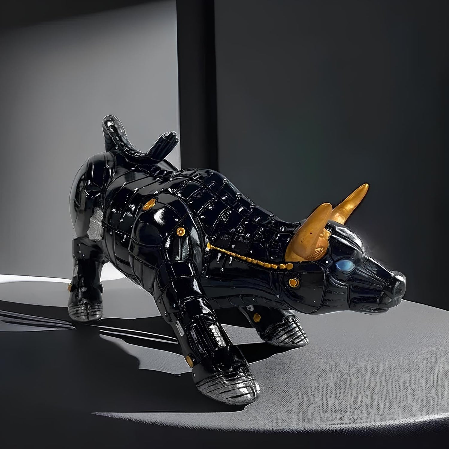 Elévo | Wall Street Bull Market Resin Ornament Feng Shui Wealth Figur Figurine