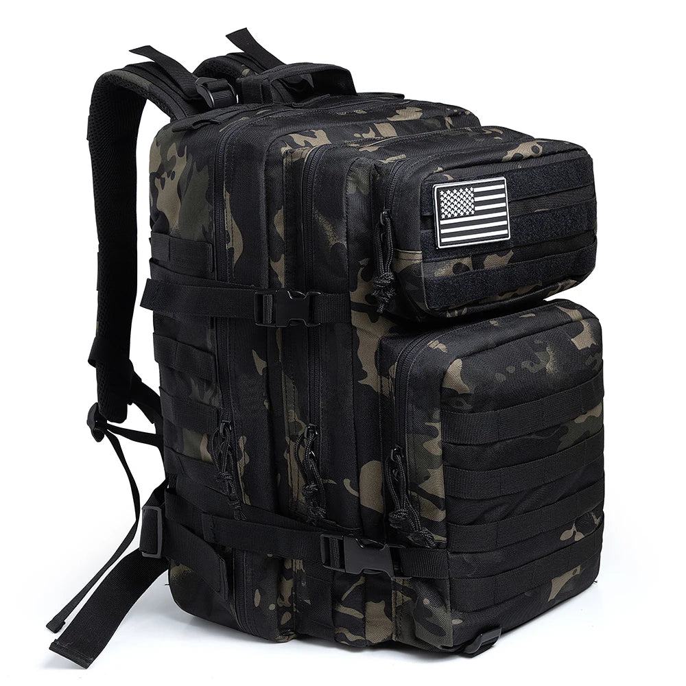Ryggsäck Camo Tactical 45L Militärryggsäck
