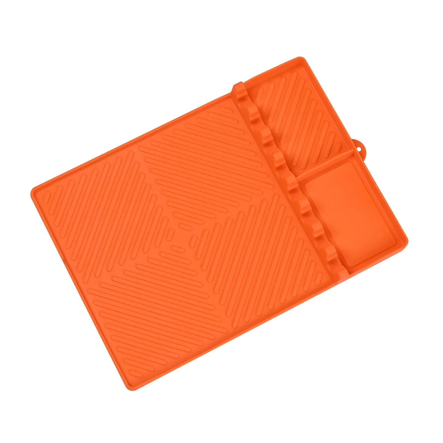 Carvallo Rektangulär Silikon-Uppläggningsmatta | Värmebeständig & Diskmaskinssäker | Oljeuppsamlings- och Avtorkningsmatta för Kök & Ugn