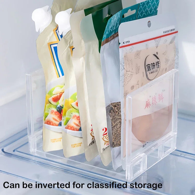 Carvallo-Organizer ClearStack Duo | Transparent hyllavdelare | Platsbesparande förvaringshylla | 14,7×11,1×10,7 cm / 21,7×11,1×10,7 cm
