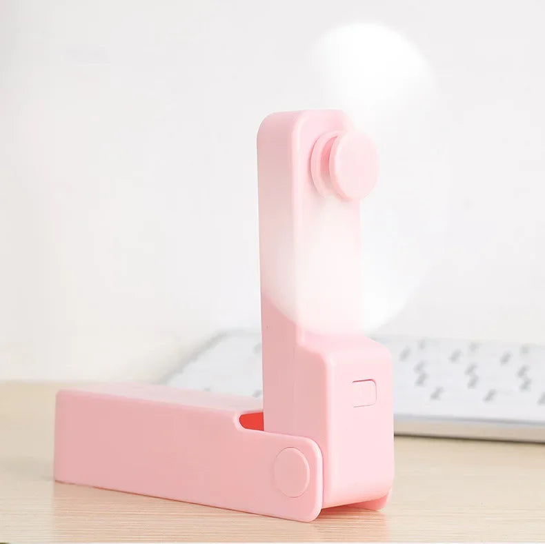 Carvallo-Fällfläkt BrisaFold | USB-laddningsbar & bärbar | Tyst & kraftfull | För skrivbord & på språng