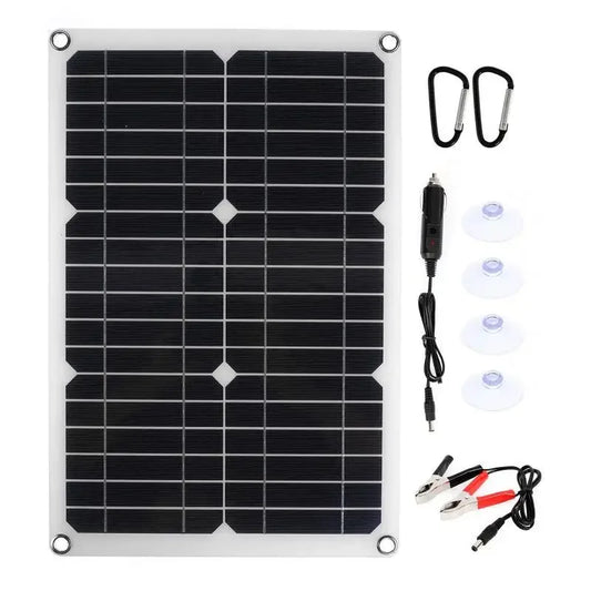 Carvallo Solpanel 1200W | Flexibel 12V Laddpanel | 2x USB & 100A Laddregulator | Utomhus Camping