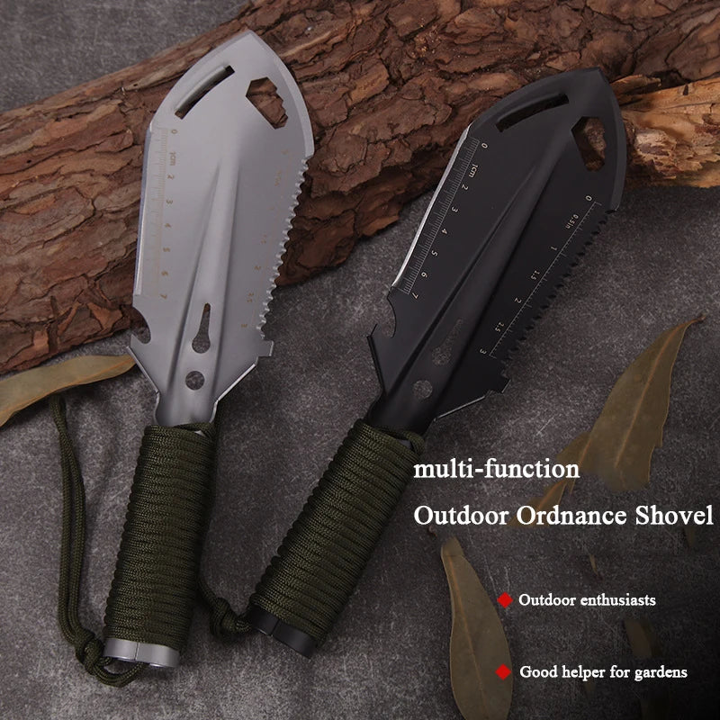 Carvallo Multifunktionell Camping Spade | Ultraluftig &amp; Kompakt | För Vandring, Survival &amp; Utomhus