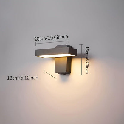 AquaGuard Light - Vattentät Roterande LED-vägglampa