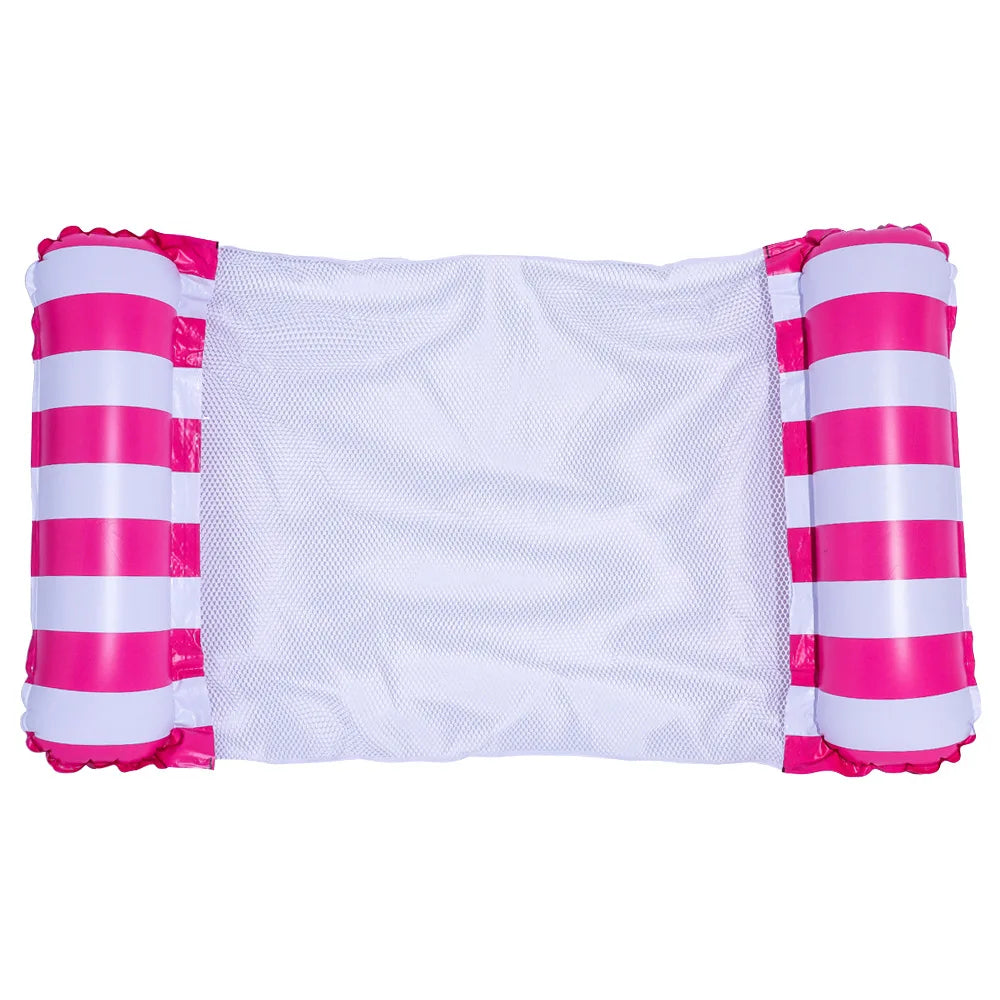 Carvallo Vattenshängmatta uppblåsbar | 130×70 cm | Fällbar Pool-loungestol med ryggstöd | Svimmbädd för pool, strand & semester