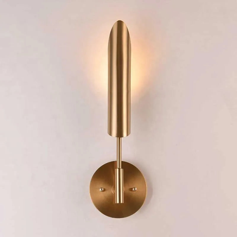 LuxeGlam - Gyllene Industriell Vägglampa för Hotell och Vardagsrum