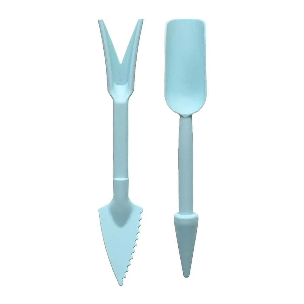 Carvallo Mini-Trädgårdsspade 2-pack | För bonsai, suckulenter &amp; krukväxter | Ergonomisk &amp; väderbeständig | 16 cm