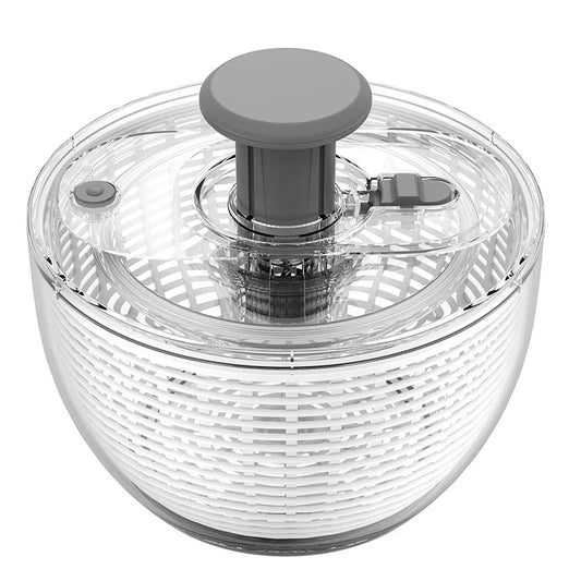 Carvallo Salladsdusch 6 Liter | Enhandshantering & Halkfri Ställning | Torkare & Mixer för Sallad, Örter & Bär | BPA-fri & Stort Volym