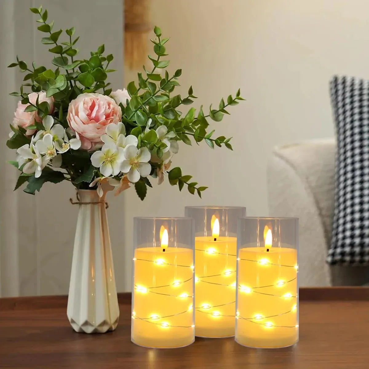 FestiveFlame Light - Elektroniska jul-LED-ljusflamma