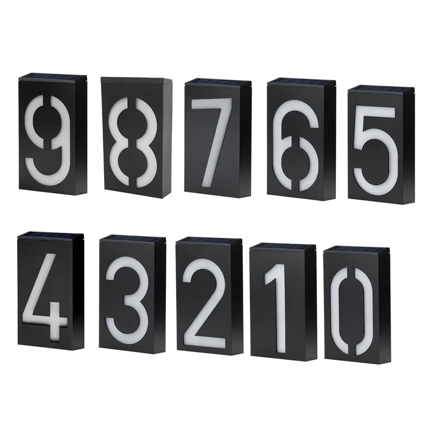 Carvallo Solar Husnummerlampa | LED Belyst | Vädertålig IP55 | Automatisk ljus vid mörker