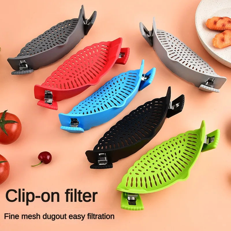 Carvallo Silikon-Avgjutningshjälp | Universellt Clip-On Silo | Anti-Överflödesdesign | För Kastruller & Stekpannor | BPA-fri