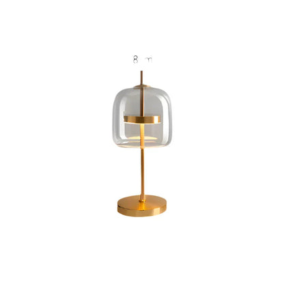 LumiGlass - Modern Glastakkelampa | Elegant LED Nattlampa för Sovrum &amp; Vardagsrum