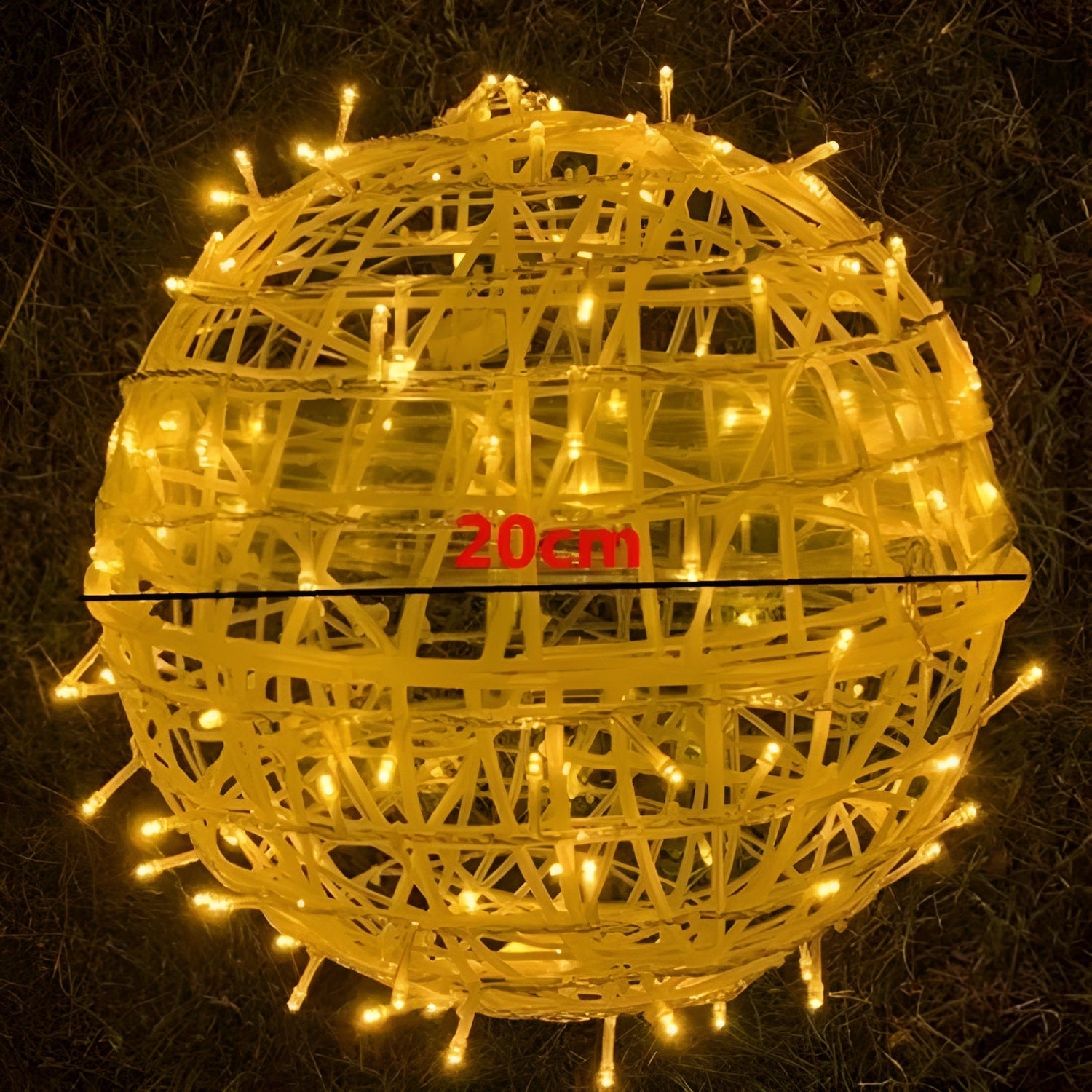 GoldenHaze Lights – LED-boll-ljusslinga för utomhus- och inredningdekoration