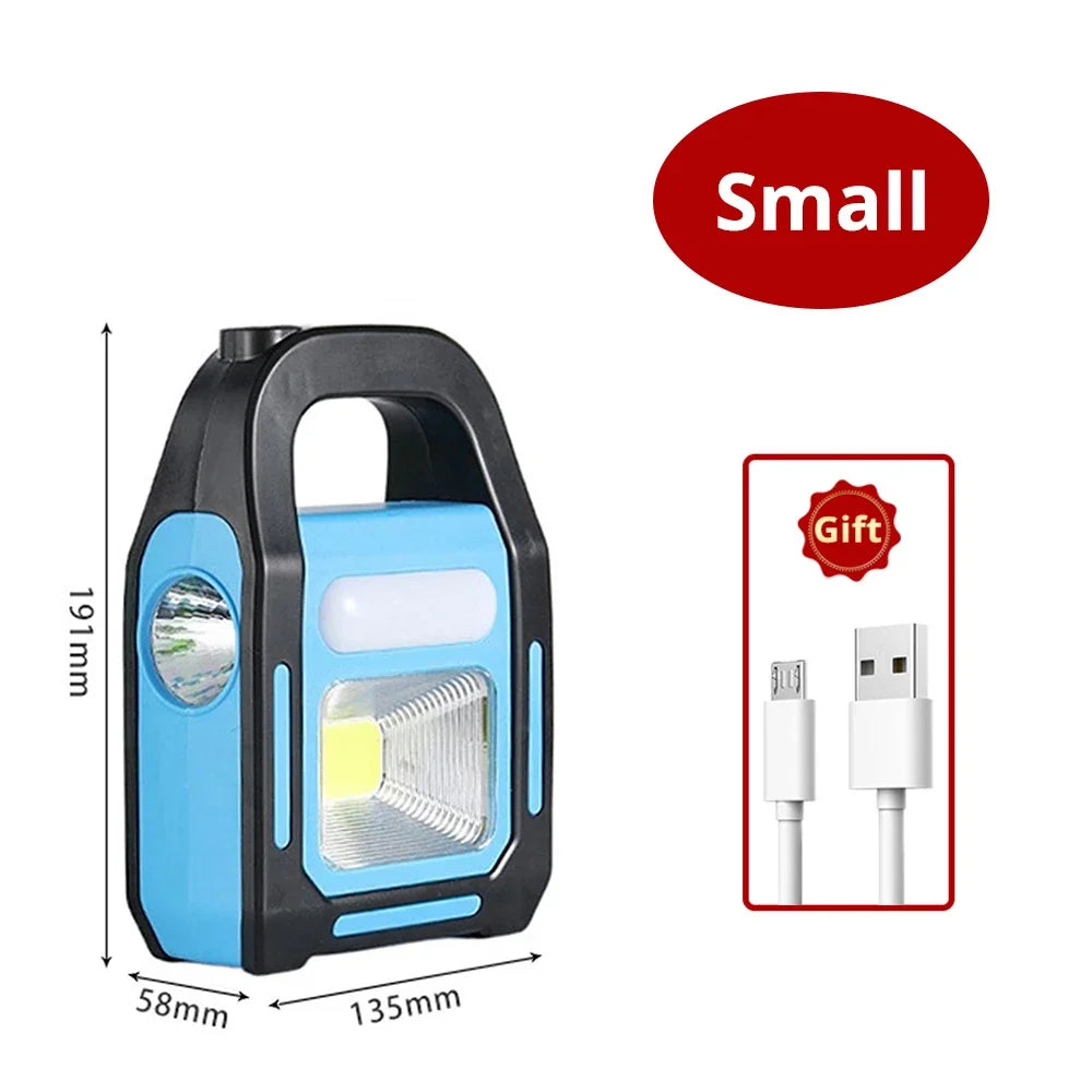 Carvallo LumaForce 3-i-1 | LED-Lampa &amp; Powerbank | Sol- &amp; USB-laddning | Vattentät &amp; Stötbeständig
