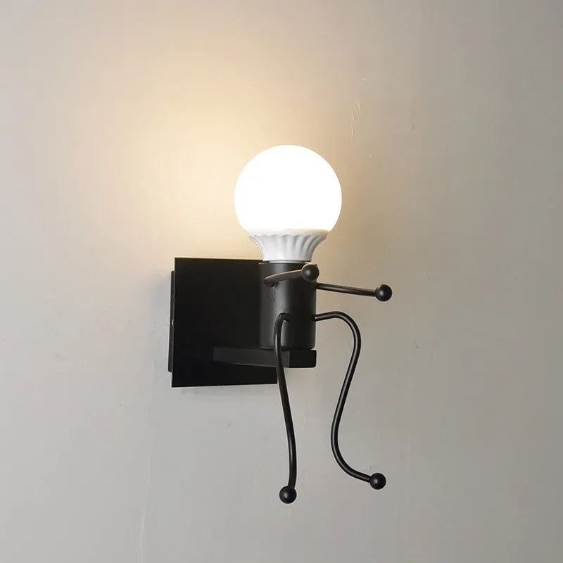 RobotLjus - Modern Vägglampa för Barnrum