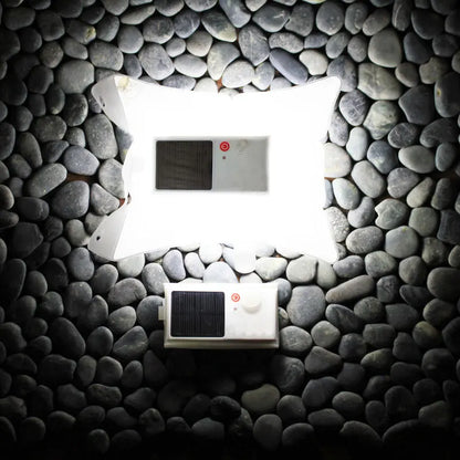 Solarlampa i Transparent Fodral – Energibesparande LED Lampa för Trädgård och Utomhus