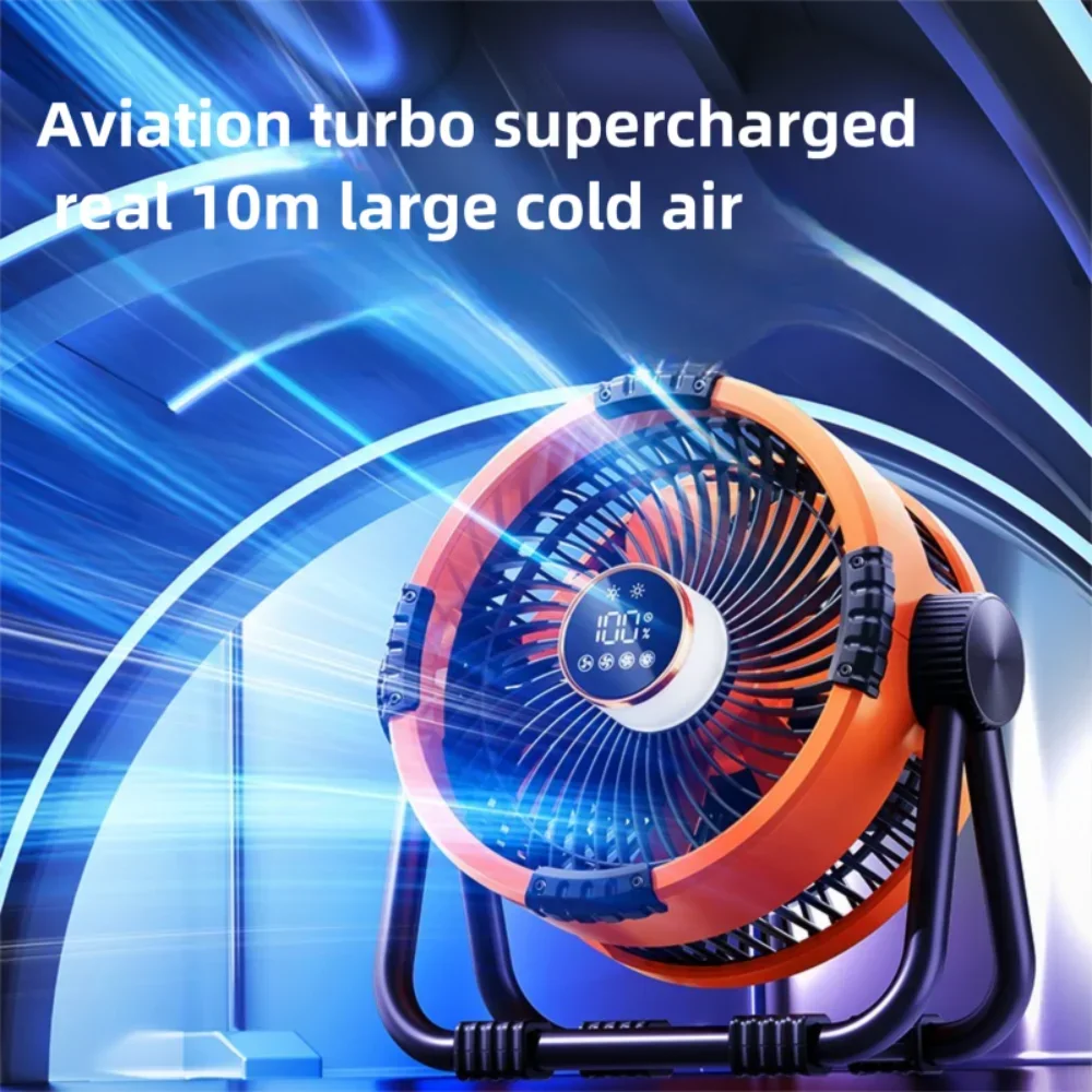 Carvallo NightCool | 4-i-1 Fläkt & Nattlampa | 20000mAh Batteri | Hängande & Stående Användning