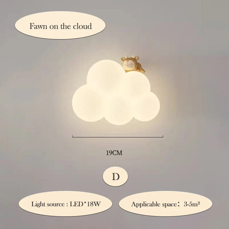 CloudLight - LED Vägglampa Barnrum Belysning