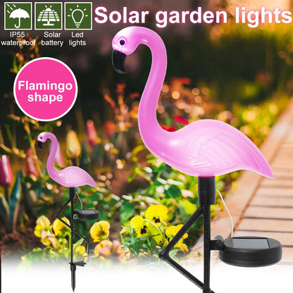Flamoré GardenGlow Solar Flamingo Garden Light | Waterproof &amp; Decorative | Pink | For Yard, Terrace &amp; Path Lighting