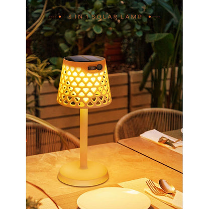 SolarRadiance Lampa - Modern trådlös solenergilampa för trädgården med 3-faldig installation