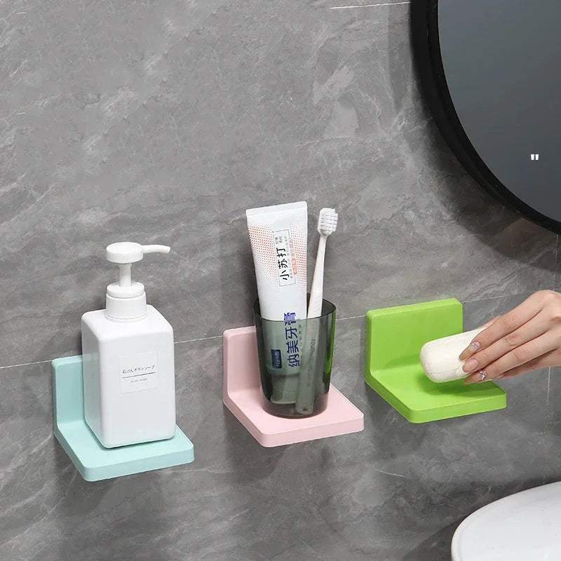 Carvallo FlexMount Vägghylla Multifunktionell | Självhäftande & Borfria | För Bad, Kök & Vardagsrum | Ideal för Tvål, Fjärrkontroll, Nycklar