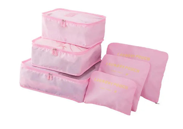 Carvallo Packwürfel Set | 6-delat | Vattentät & Extra Volym | Resväska Organizer för Herrar