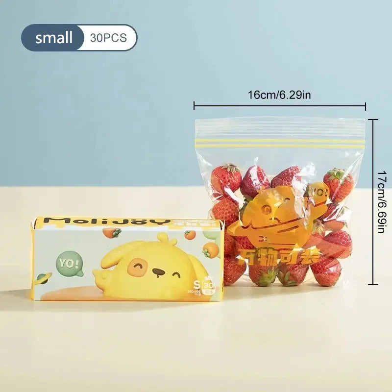 Carvallo ZipFresh Set | Återanvändbar & Lufttät | 3 Storlekar | För Kök, Frys & Måltidsförberedelse