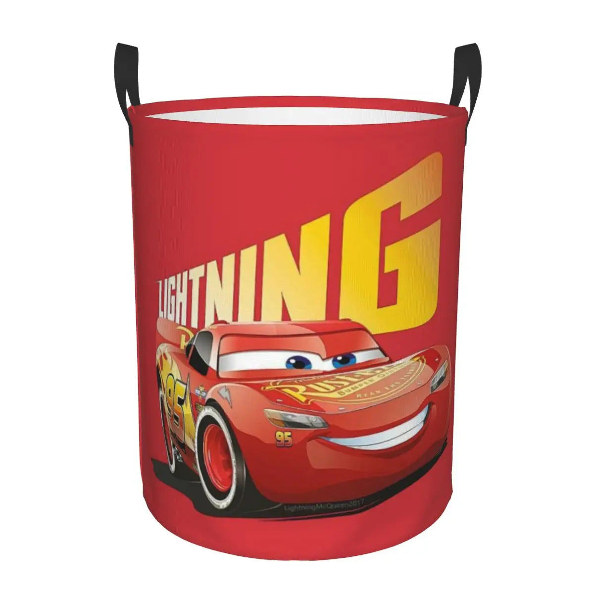 Bilar Lightning McQueen Tvättkorg – Rymlig och Fällbar Korg för Kläder