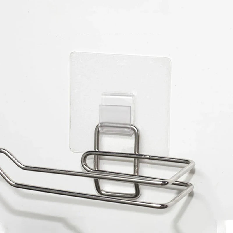 Carvallo Självklistrande Väggkrokar 10-pack | Transparent & Spårlös | Utan Borrning | 6×6cm