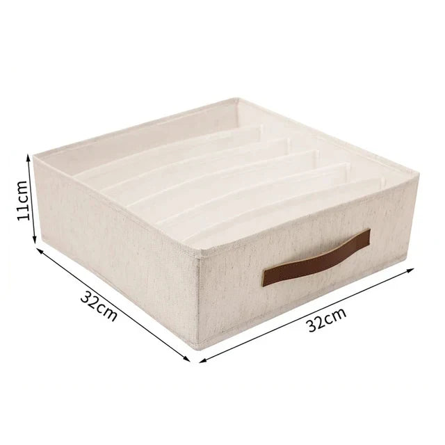 Carvallo Lådor Organizer | För underkläder, BH:ar & strumpor | Fällbar förvaringslåda | Ordning i garderoben