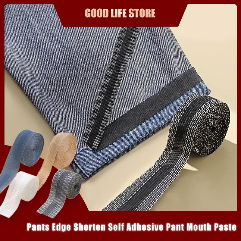 Carvallo Bügelfix fållband 2m | Självhäftande byxförkortningsband | Ingen sömnad behövs | För DIY & textilreparation