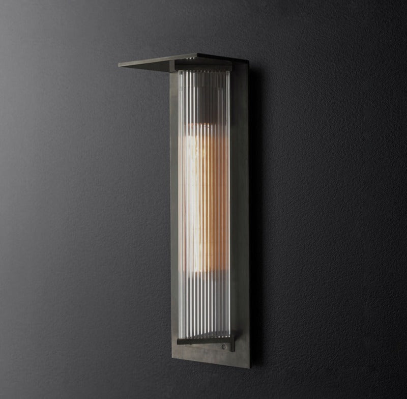 Carvallo-Vägglampa SensoLux | Med rörelsesensor | IP65 Väderbeständig | Rostfritt stål & Aluminium | LED Varmvit