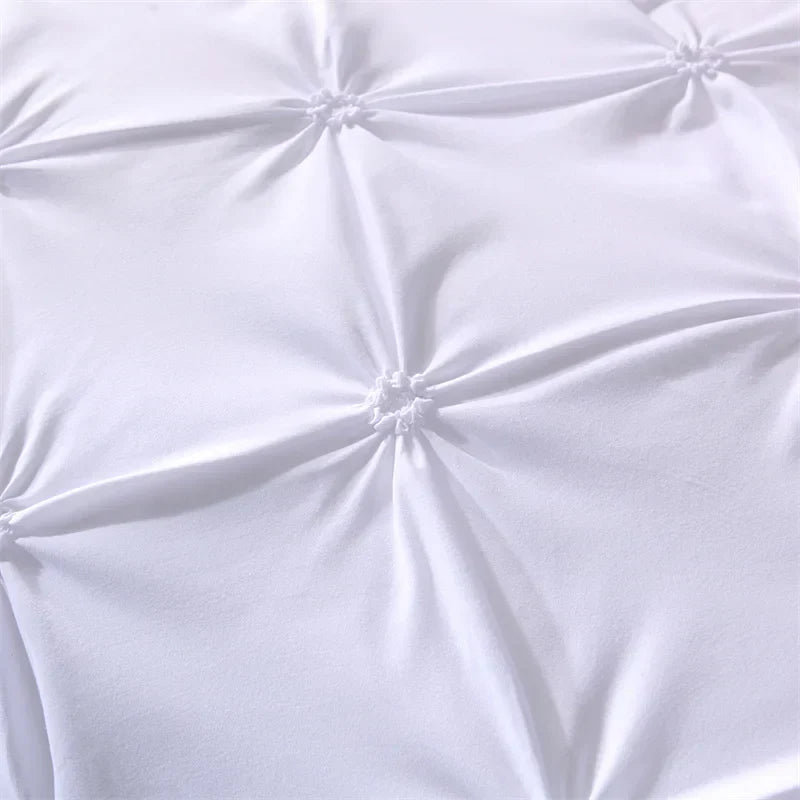 Carvallo – Pintuck Duvet Cover Set med Elegant Diamantstruktur