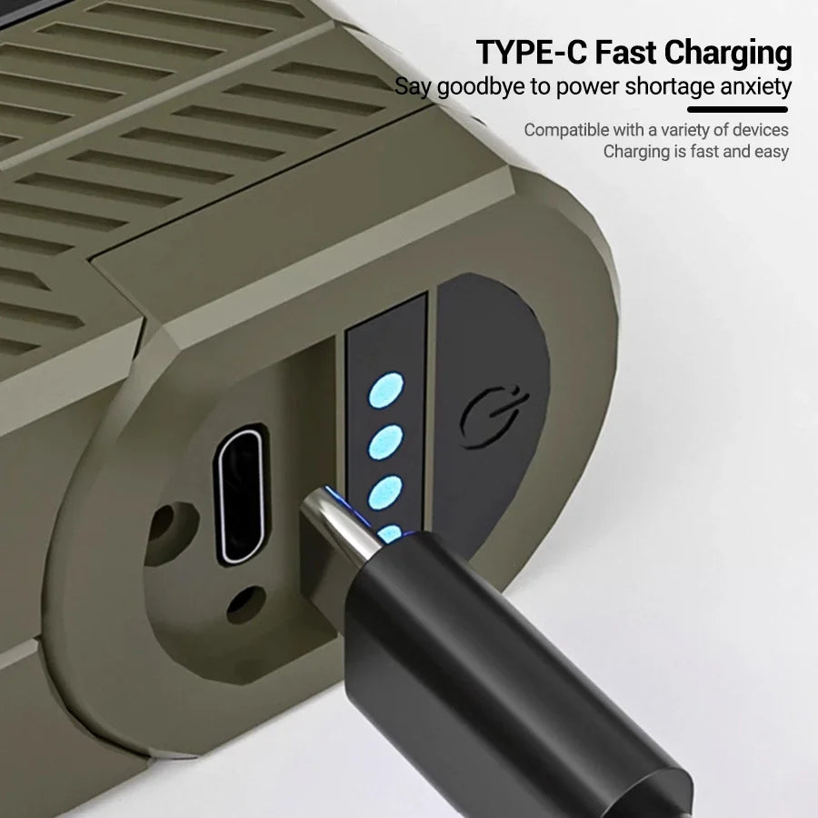 Carvallo Solaris Pro | Superljus & Fällbar | Magnetisk & Uppladdningsbar | Solar- & USB-drift