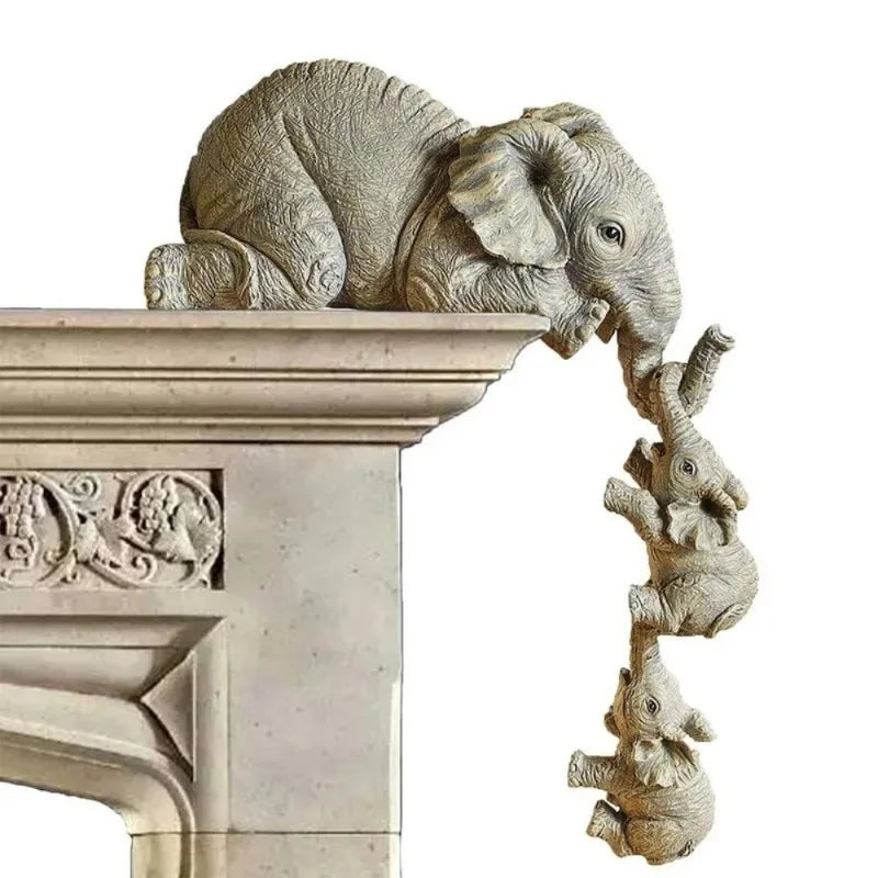 Söt Elefant Figur - Charmig Hem Dekoration