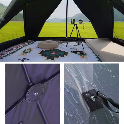 Pop Up Camping tent med Solskyddsdesign